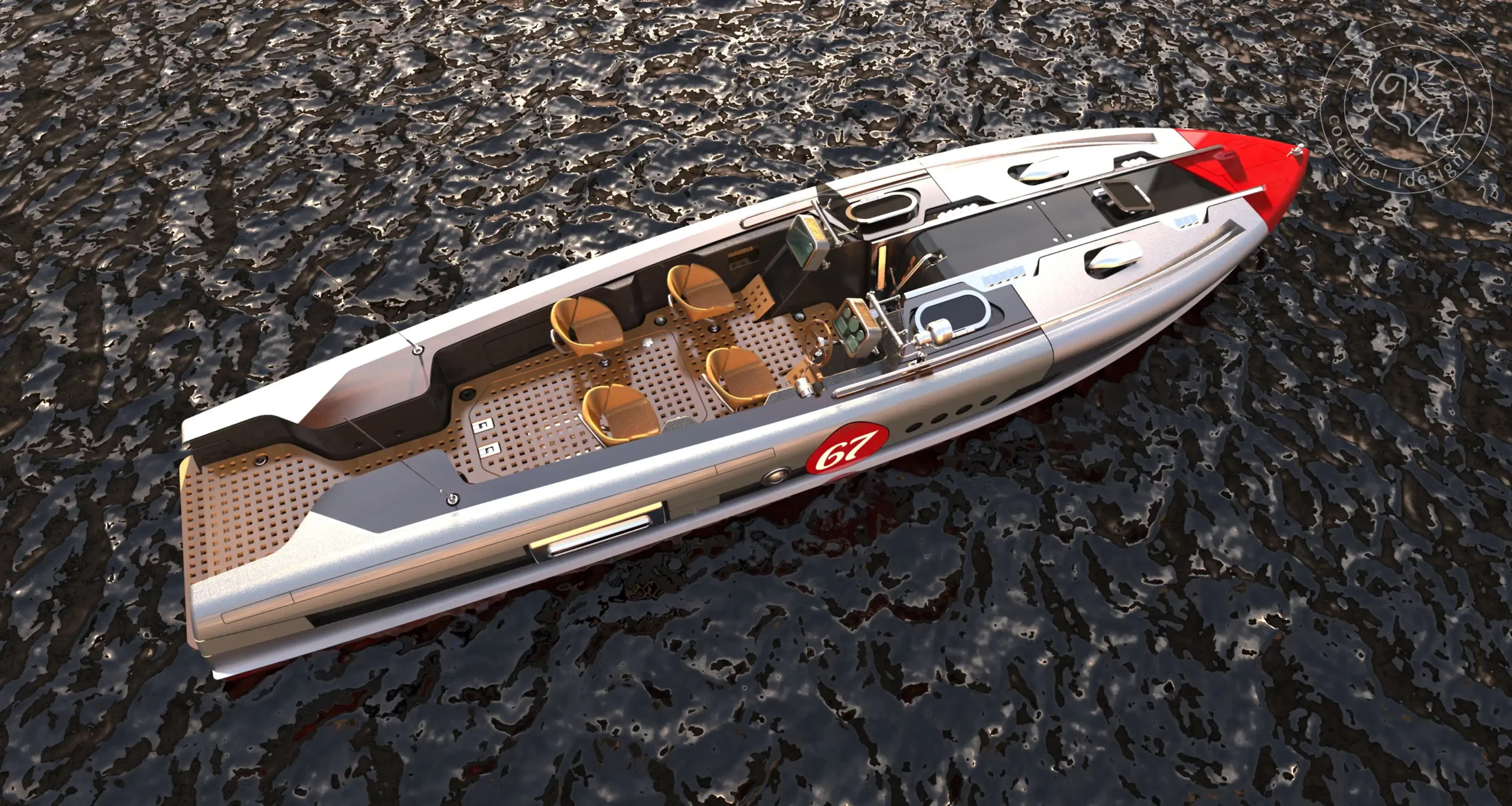 Marine luxury yatch 3d model