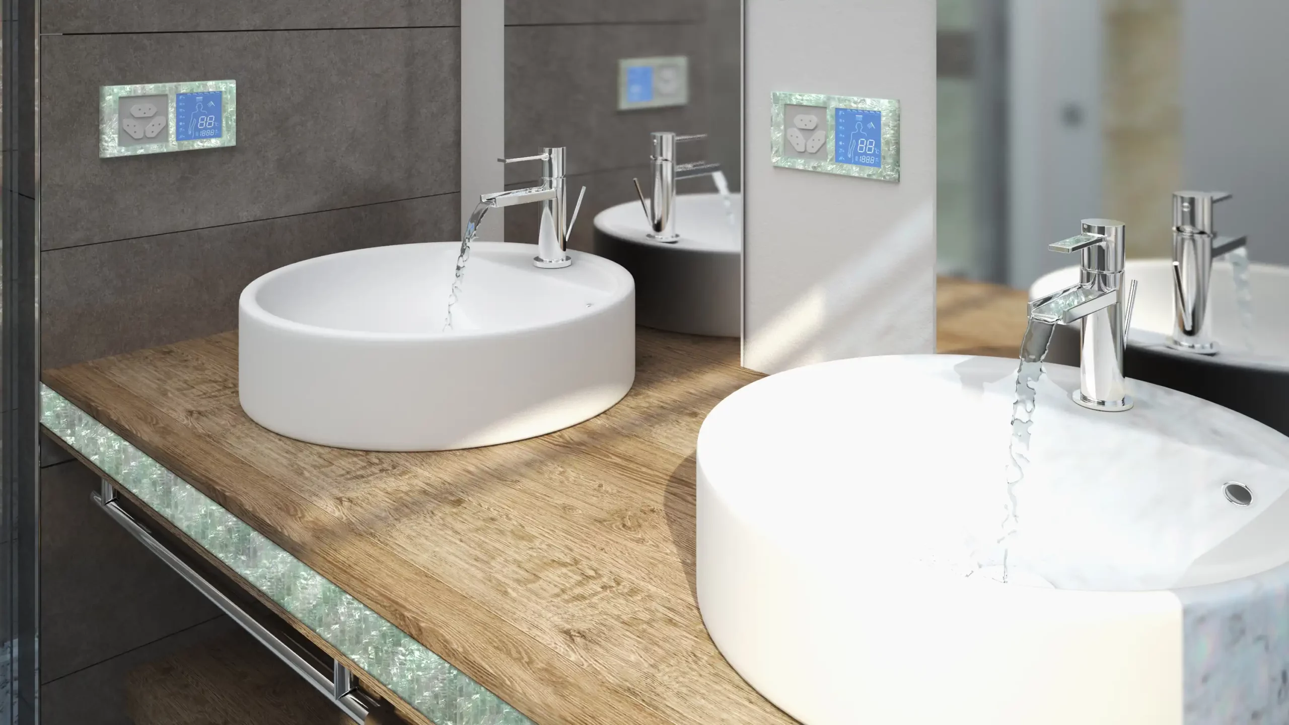sink of mother of pearl bathroom 3D model